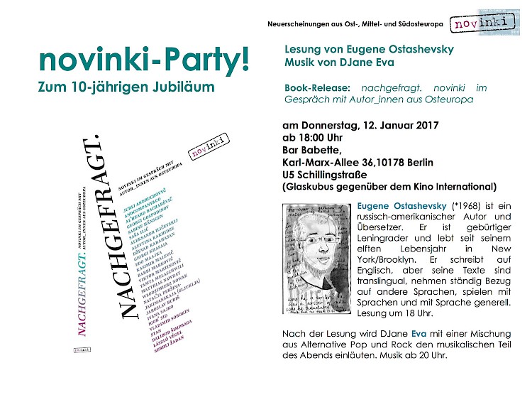 novinki-Jubiläumsparty.